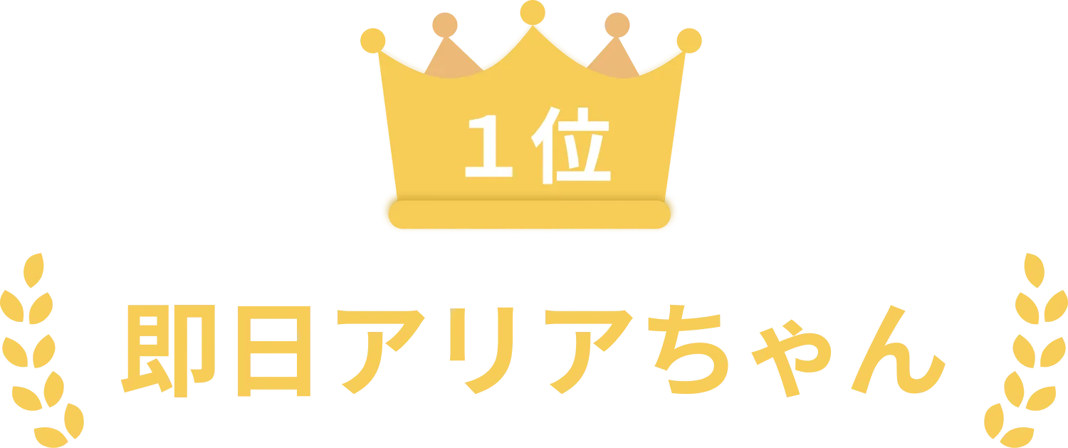 １位：即日アリアちゃん